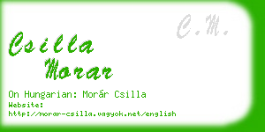 csilla morar business card