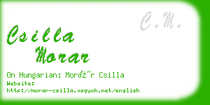 csilla morar business card